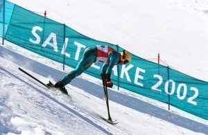 Australian Paralympian Michael Milton skiing